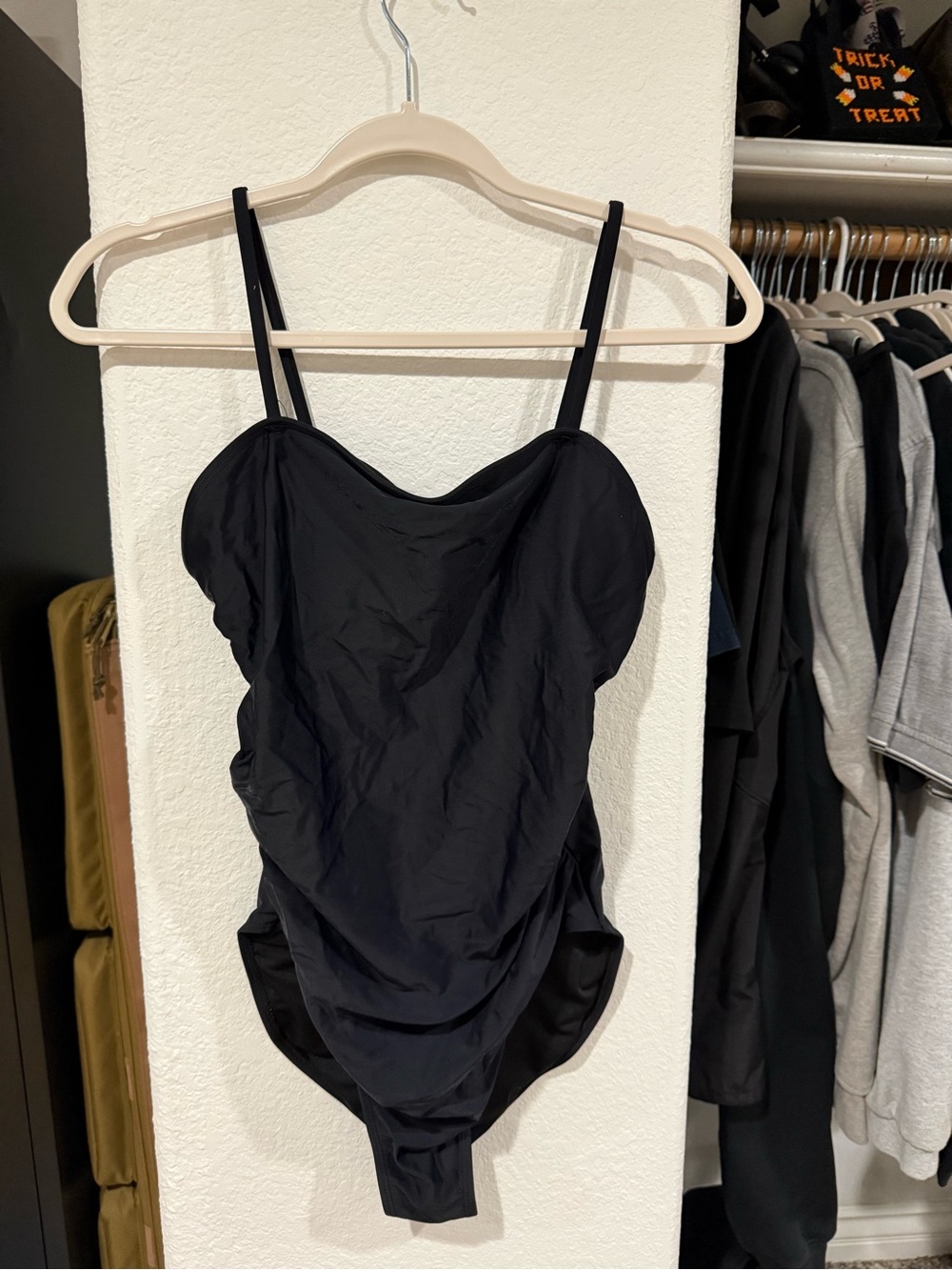 Black Women’s One-Piece Swimsuit - Classic Scoop Neck